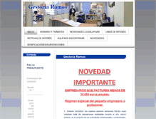 Tablet Screenshot of gestoriaramos.com